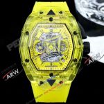 Replica Hublot Spirit of Big Bang Quartz Movement Yellow Crystal Case Watch